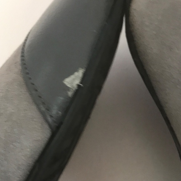 RENATA DONATI Mary Jane Kitten Heel Pumps Leather Heels Gray Women’s Size EU39 - Picture 16 of 16